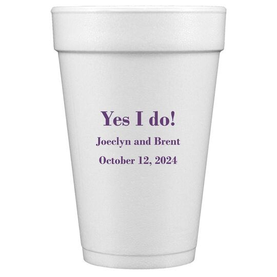 Your Message Styrofoam Cups